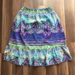 BCXgirls skirt with Aztec designs